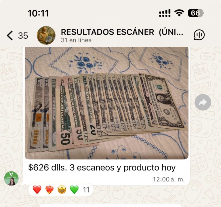 GANANCIAS EN DOLARES CON NUESTRO SCANER CUANTICO