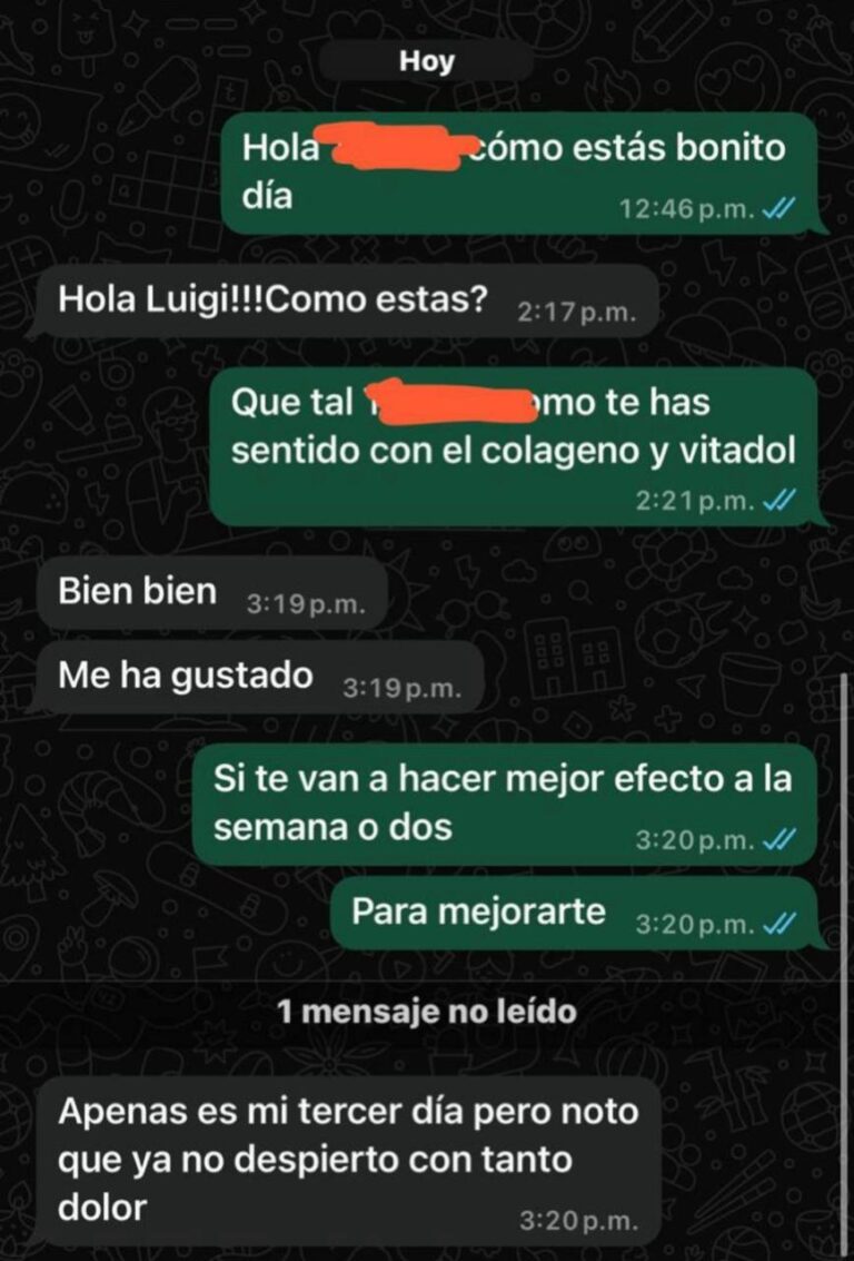 TESTIMONIO DE PRODUCTOS