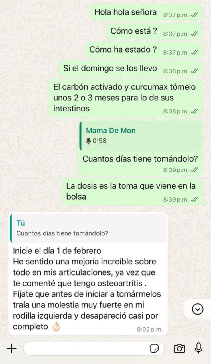 TESTIMONIO DE PRODUCTOS