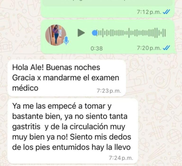 TESTIMONIO DE PRODUCTOS